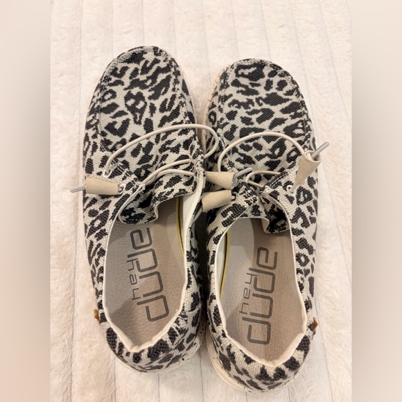 Hey Dude Shoes - Women's Hey Dude Wendy Woven Leopard Print Loafers